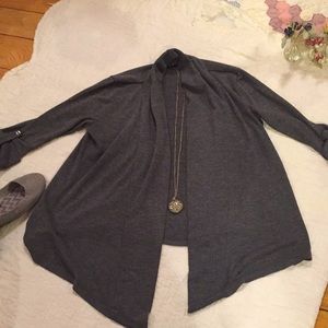 Gray cardigan